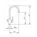 Baterie de bucatarie, Square, cu 3 cai (circuite) pentru PURE - ULTRA-FILTRU